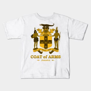 Jamaica Coat of Arms Gold Kids T-Shirt